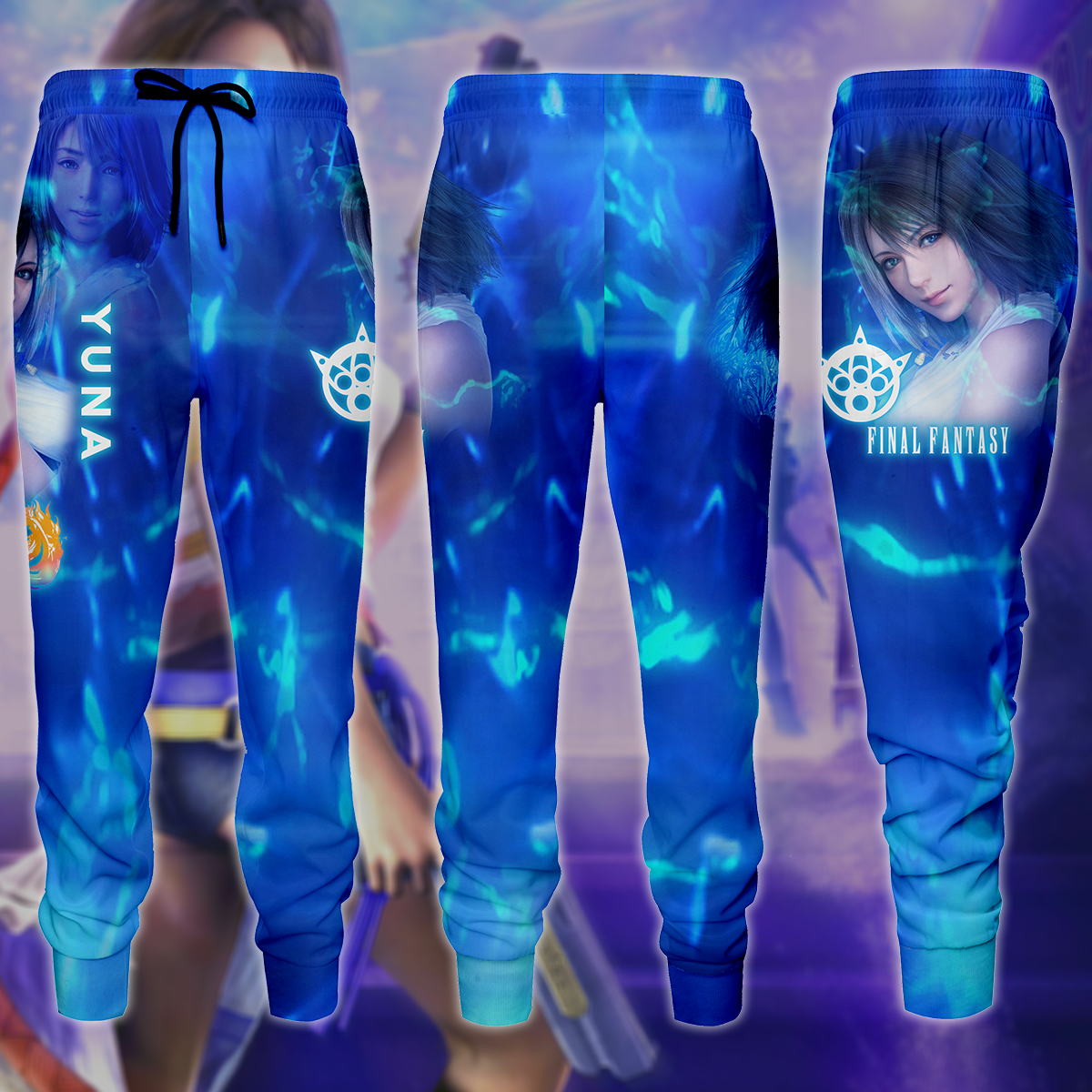 Final Fantasy X Yuna Video Game 3D All Over Print T-shirt Tank Top Zip Hoodie Pullover Hoodie Hawaiian Shirt Beach Shorts Jogger Joggers