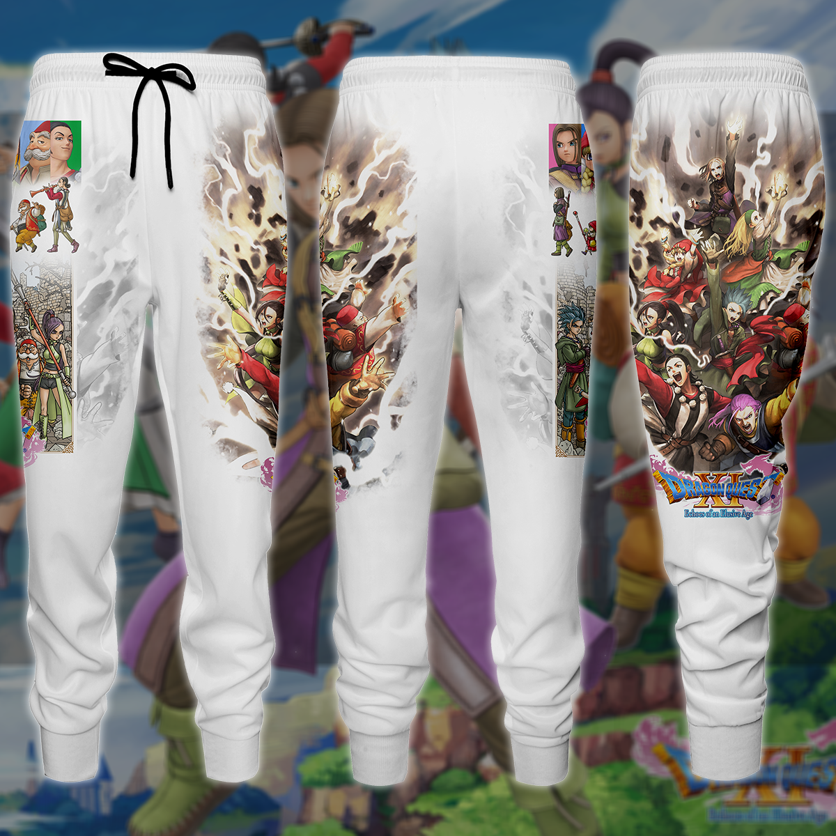 Dragon Quest XI Video Game 3D All Over Printed T-shirt Tank Top Zip Hoodie Pullover Hoodie Hawaiian Shirt Beach Shorts Jogger Joggers