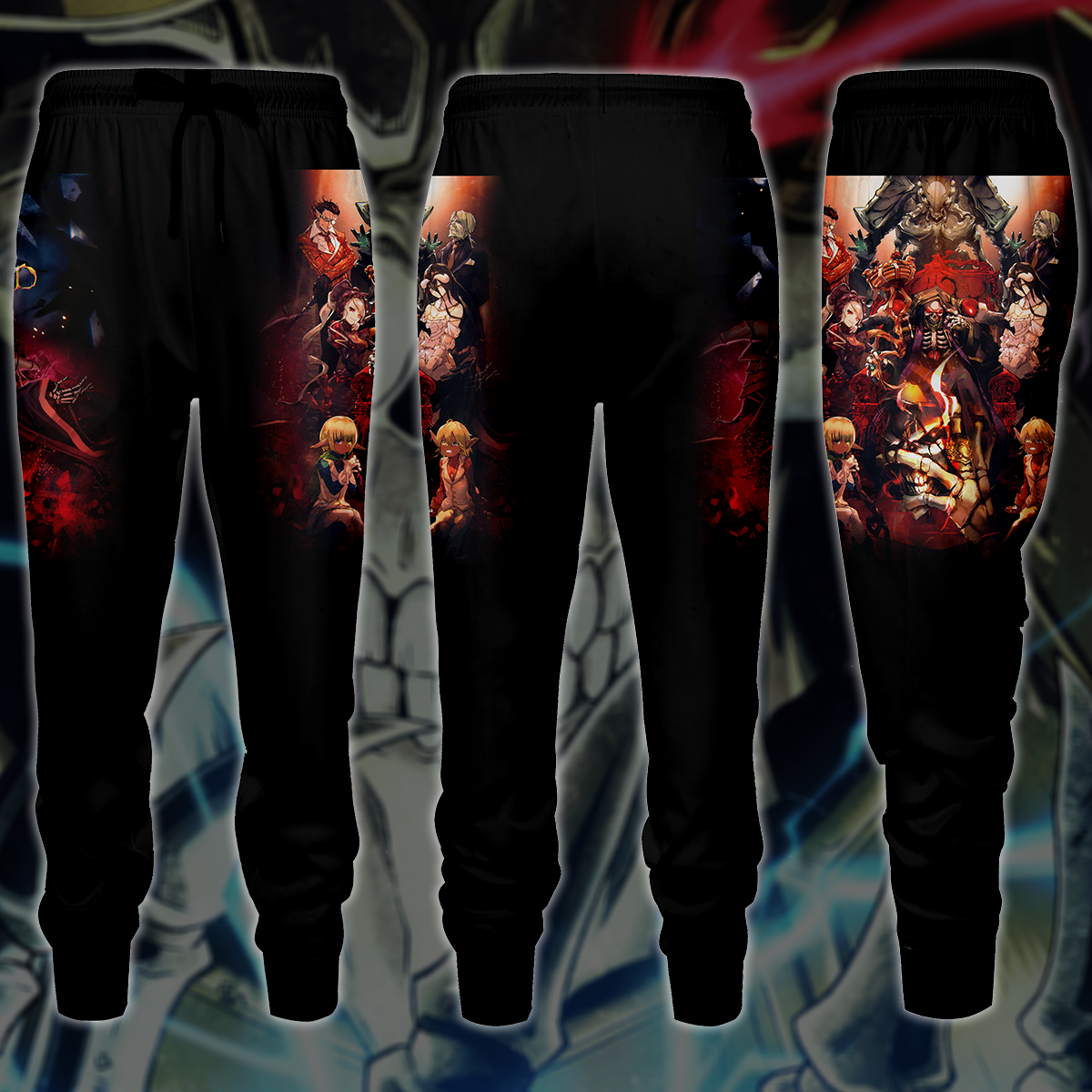 Overlord Anime Manga 3D All Over Print T-shirt Tank Top Zip Hoodie Pullover Hoodie Hawaiian Shirt Beach Shorts Jogger Joggers