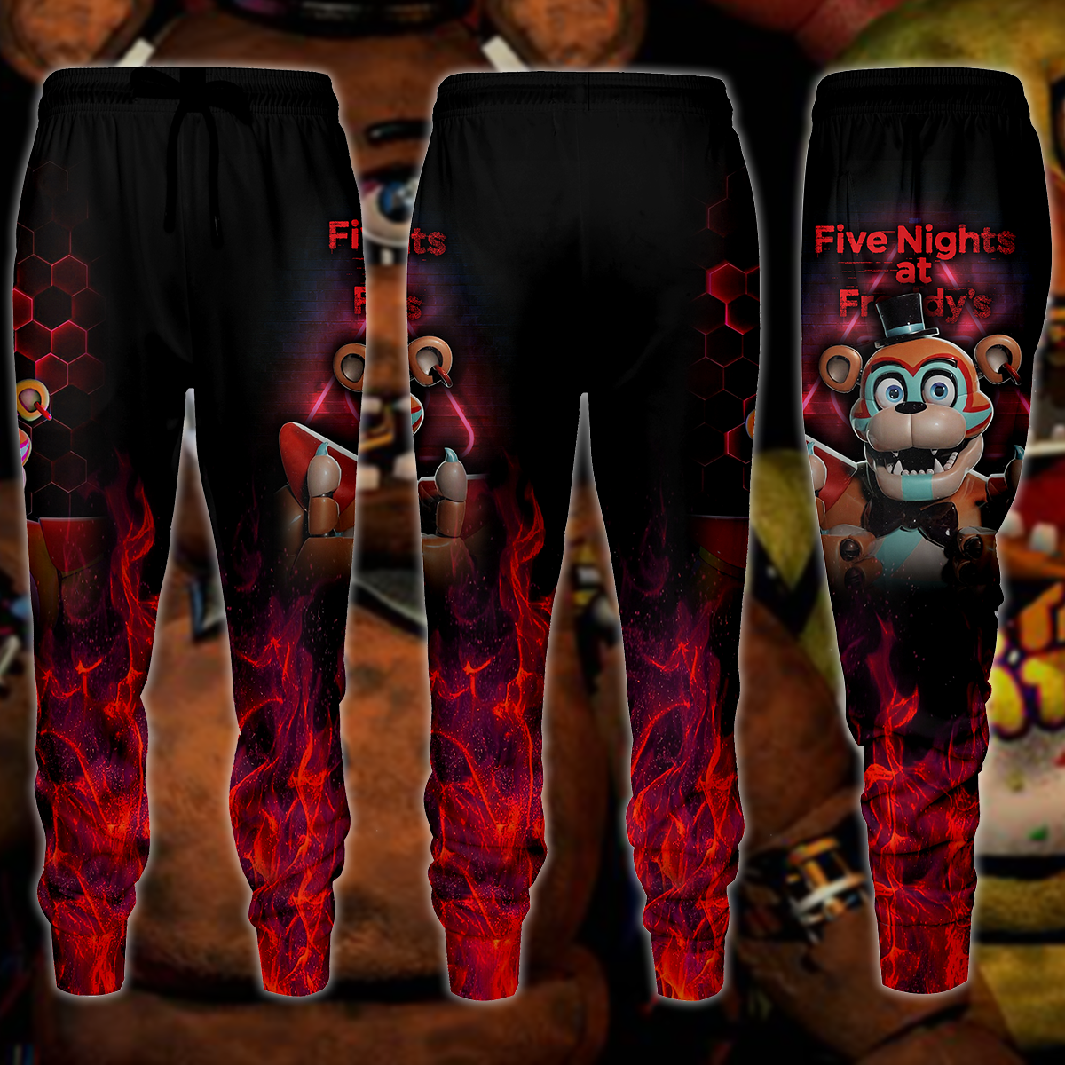 Five Nights at Freddy's: Security Breach Video Game 3D All Over Print T-shirt Tank Top Zip Hoodie Pullover Hoodie Hawaiian Shirt Beach Shorts Jogger Joggers