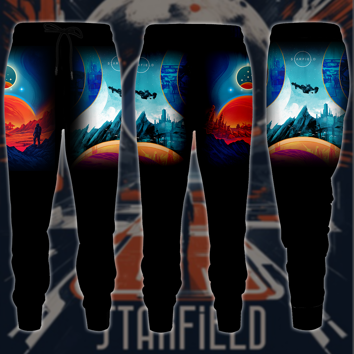 Starfield Video Game 3D All Over Printed T-shirt Tank Top Zip Hoodie Pullover Hoodie Hawaiian Shirt Beach Shorts Joggers Joggers