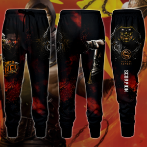 Mortal Kombat: Scorpion 3D All Over Print T-shirt Tank Top Zip Hoodie Pullover Hoodie Hawaiian Shirt Beach Shorts Jogger Joggers S 