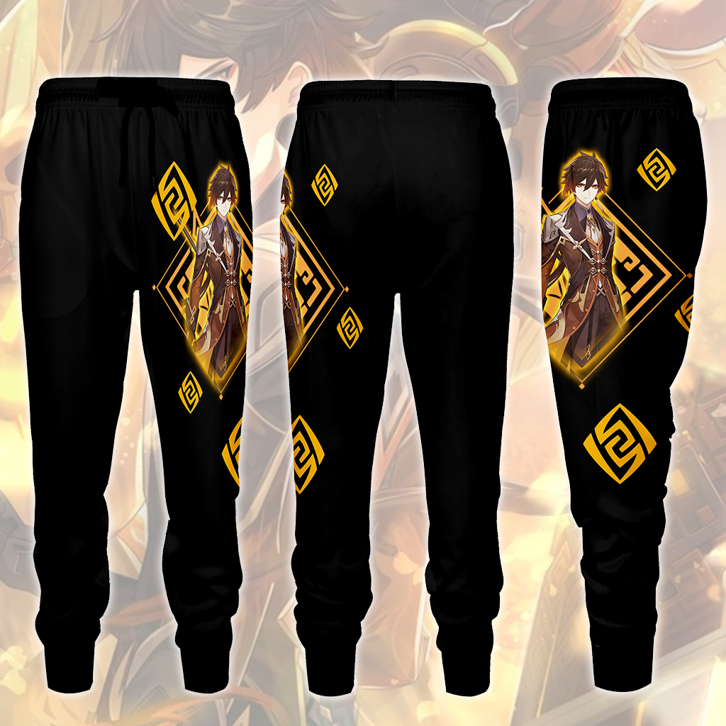 Genshin Impact Zhongli Video Game All Over Printed T-shirt Tank Top Zip Hoodie Pullover Hoodie Hawaiian Shirt Beach Shorts Joggers Joggers