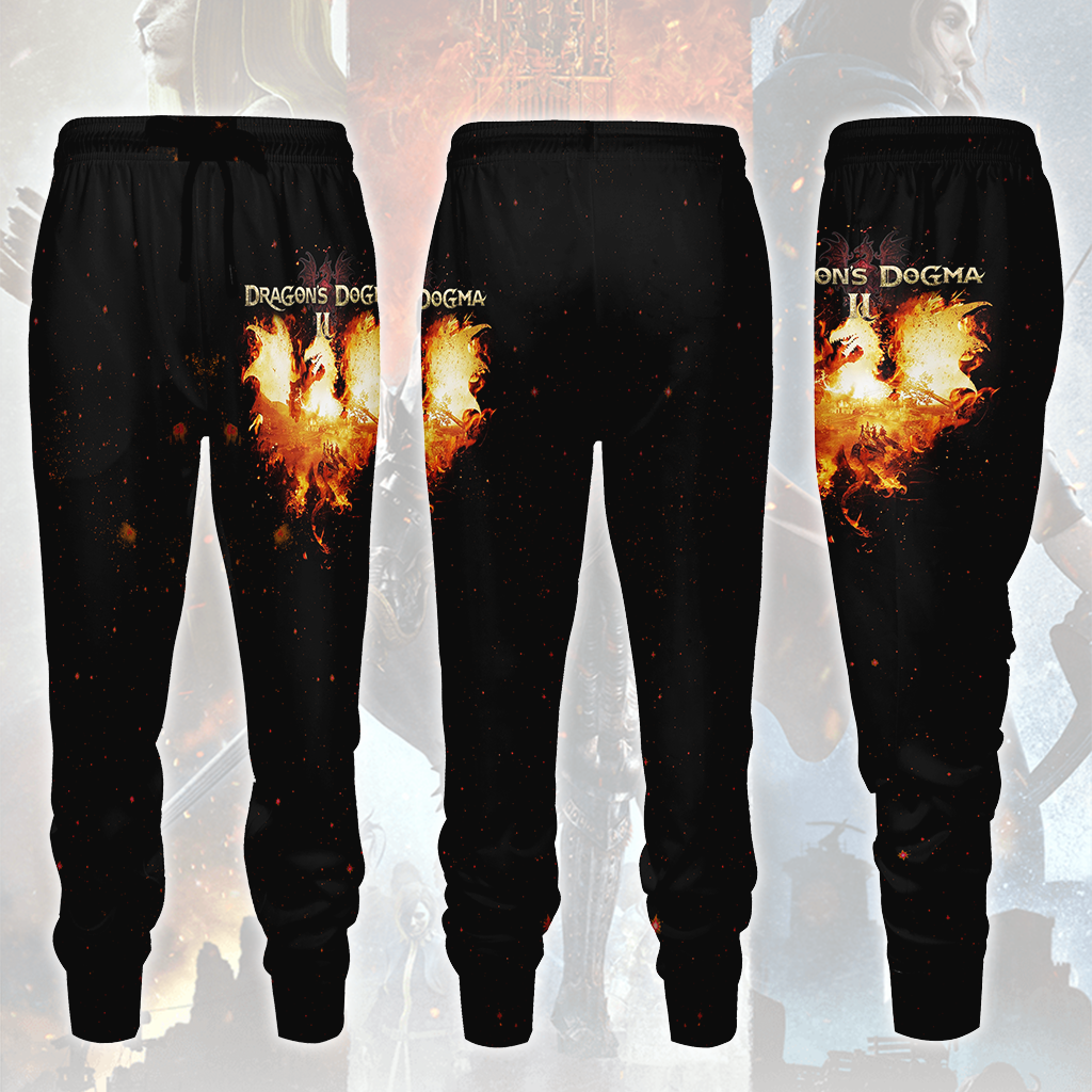 Dragon’s Dogma II Video Game All Over Printed T-shirt Tank Top Zip Hoodie Pullover Hoodie Hawaiian Shirt Beach Shorts Joggers Joggers