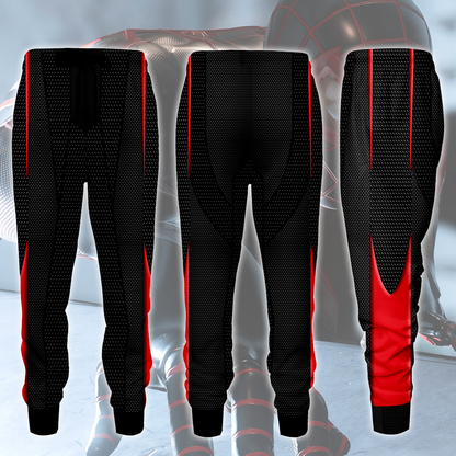 Spider-Man 2 Miles Morales T.R.A.C.K Black Suit Cosplay Video Game All Over Printed T-shirt Tank Top Zip Hoodie Pullover Hoodie Hawaiian Shirt Beach Shorts Joggers Joggers