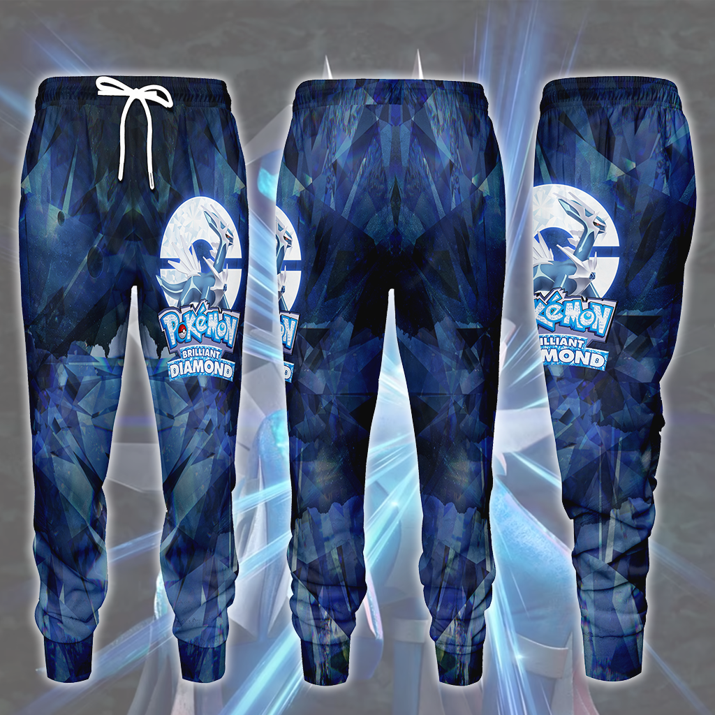 Pokemon Brilliant Diamond Video Game All Over Printed T-shirt Tank Top Zip Hoodie Pullover Hoodie Hawaiian Shirt Beach Shorts Joggers Joggers