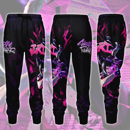Street Fighter 6 Juri Video Game All Over Printed T-shirt Tank Top Zip Hoodie Pullover Hoodie Hawaiian Shirt Beach Shorts Joggers Joggers