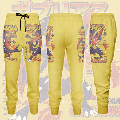 Pokemon Garchomp (Mega Form) Video Game All Over Printed T-shirt Tank Top Zip Hoodie Pullover Hoodie Hawaiian Shirt Beach Shorts Joggers