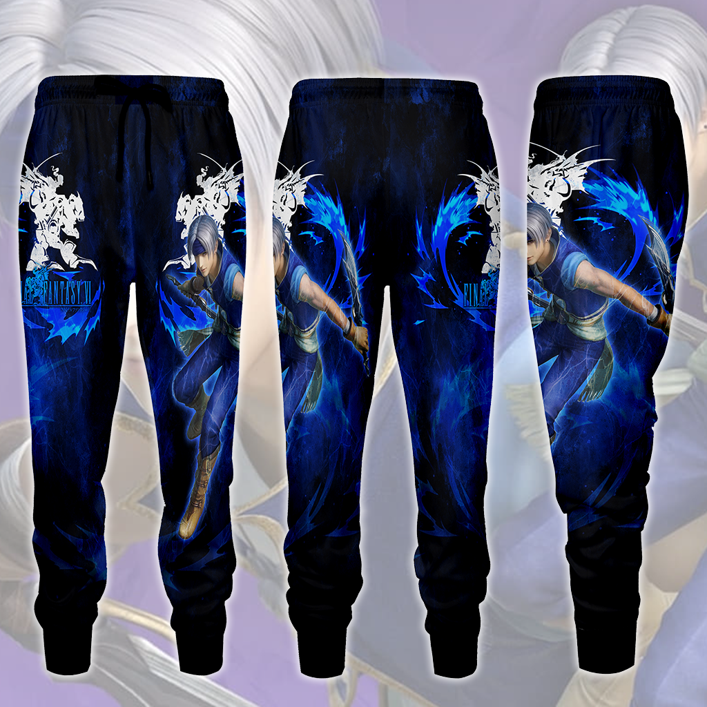 Final Fantasy VI Locke Cole Video Game All Over Printed T-shirt Tank Top Zip Hoodie Pullover Hoodie Hawaiian Shirt Beach Shorts Joggers Joggers