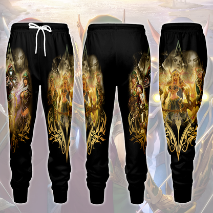 World Of Warcraft The Windrunner Sisters (Alleria, Sylvanas, Vereesa) Video Game All Over Printed T-shirt Tank Top Zip Hoodie Pullover Hoodie Hawaiian Shirt Beach Shorts Joggers Joggers