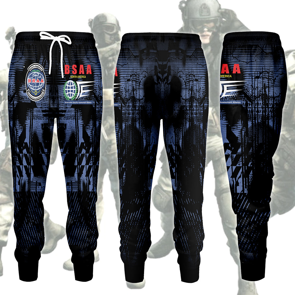 Resident Evil Bioterrorism Security Assessment Alliance (B.S.A.A.) Video Game All Over Printed T-shirt Tank Top Zip Hoodie Pullover Hoodie Hawaiian Shirt Beach Shorts Joggers