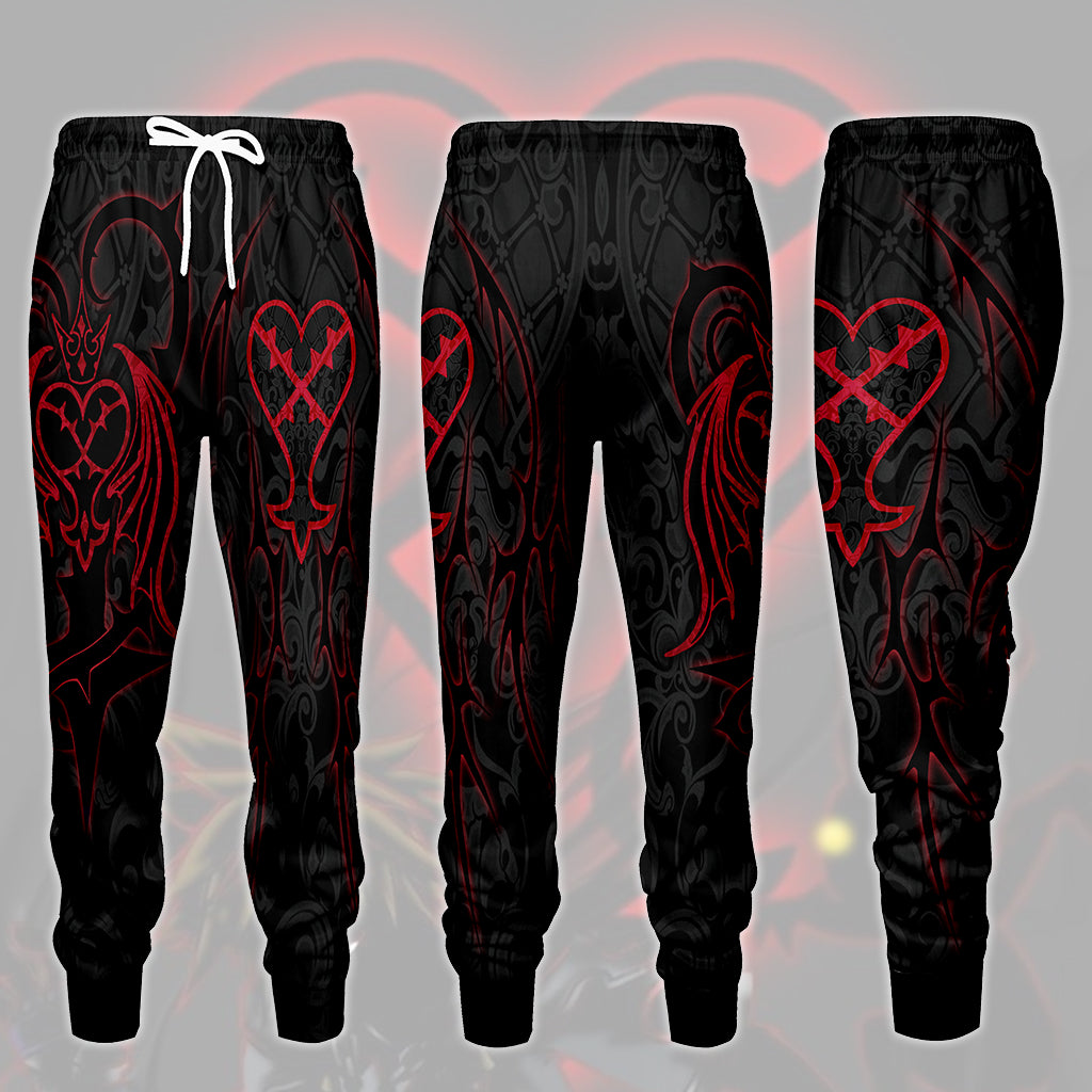Kingdom Hearts Symbols The Heartless Emblem Video Game All Over Printed T-shirt Tank Top Zip Hoodie Pullover Hoodie Hawaiian Shirt Beach Shorts Joggers Joggers