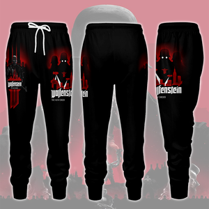 Wolfenstein: The New Order Video Game All Over Printed T-shirt Tank Top Zip Hoodie Pullover Hoodie Hawaiian Shirt Beach Shorts Joggers Joggers S 