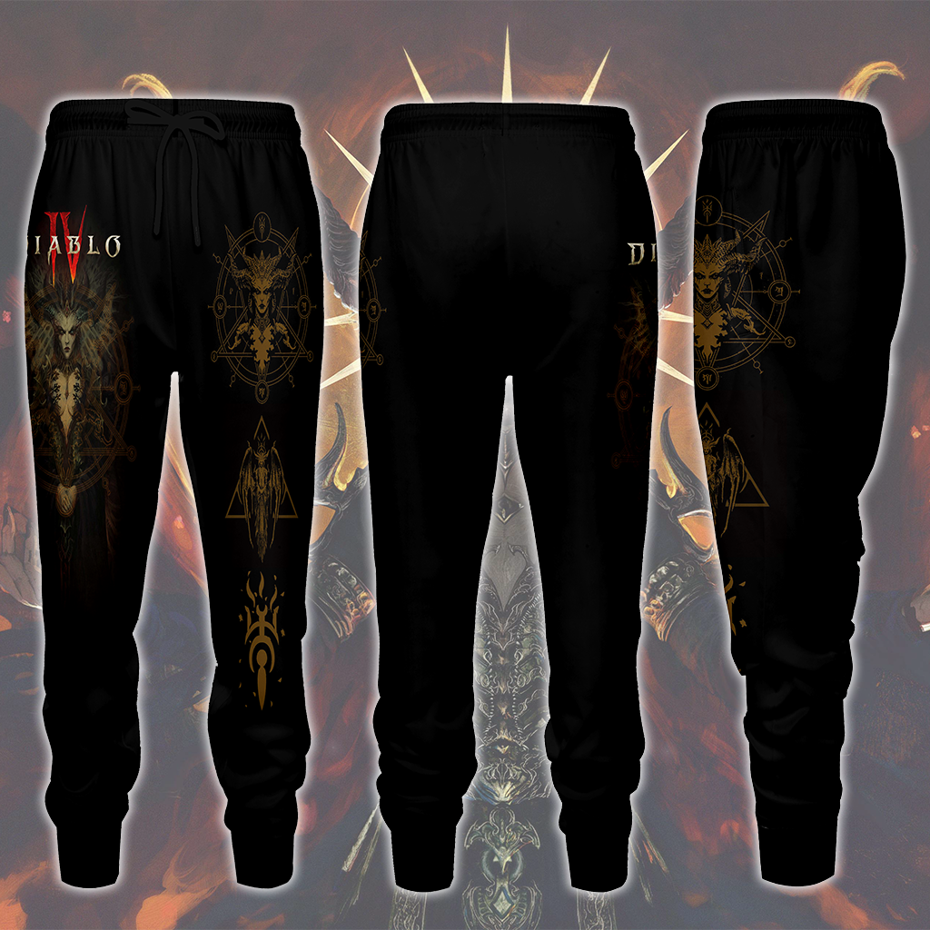 Diablo IV Video Game All Over Printed T-shirt Tank Top Zip Hoodie Pullover Hoodie Hawaiian Shirt Beach Shorts Joggers Joggers