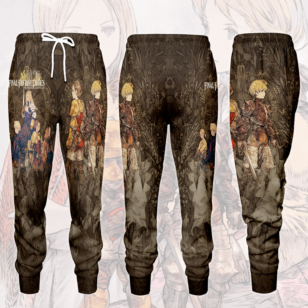 Final Fantasy Tactics: The Ivalice Chronicles Video Game All Over Printed T-shirt Tank Top Zip Hoodie Pullover Hoodie Hawaiian Shirt Beach Shorts Joggers