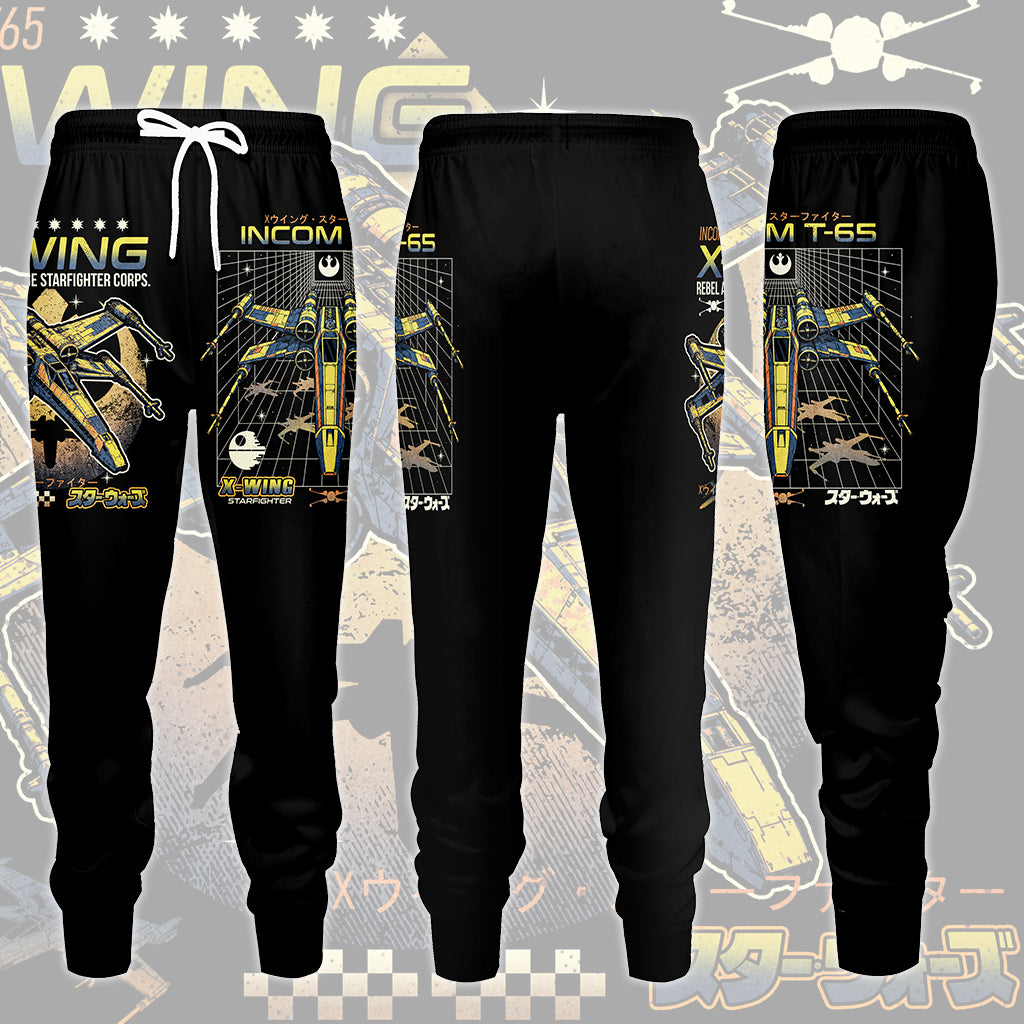 Star Wars X-Wing Star Fighter Video Game All Over Printed T-shirt Tank Top Zip Hoodie Pullover Hoodie Hawaiian Shirt Beach Shorts Joggers Joggers