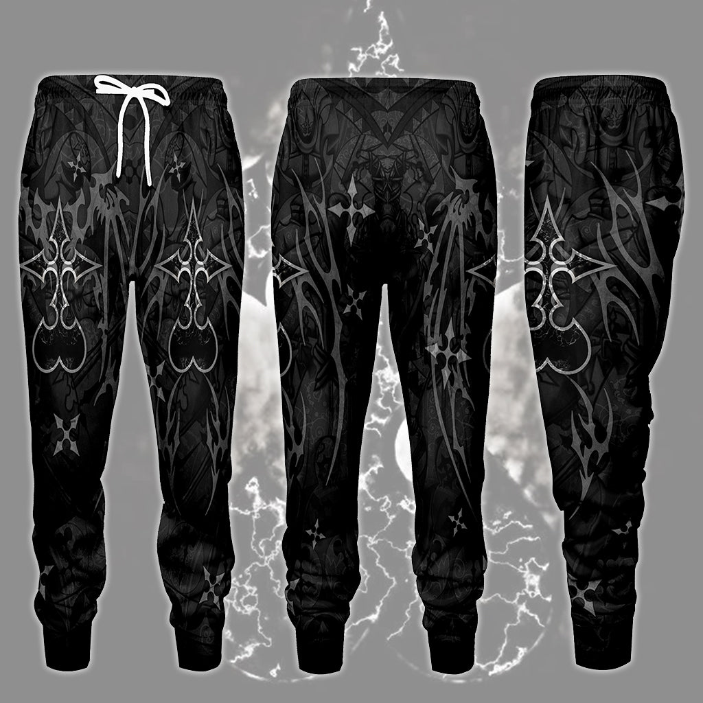 Kingdom Hearts Symbols The Nobody Sigil Video Game All Over Printed T-shirt Tank Top Zip Hoodie Pullover Hoodie Hawaiian Shirt Beach Shorts Joggers