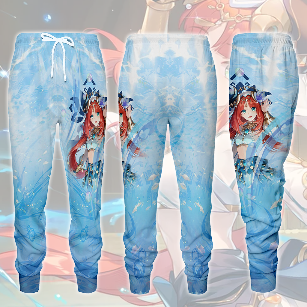Genshin Impact Nilou Video Game All Over Printed T-shirt Tank Top Zip Hoodie Pullover Hoodie Hawaiian Shirt Beach Shorts Joggers Joggers