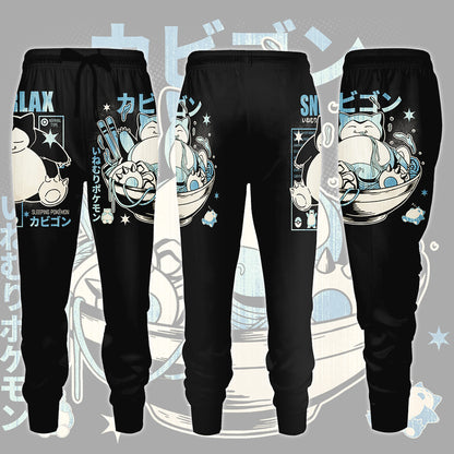 Pokemon Snorlax Video Game All Over Printed T-shirt Tank Top Zip Hoodie Pullover Hoodie Hawaiian Shirt Beach Shorts Joggers Joggers