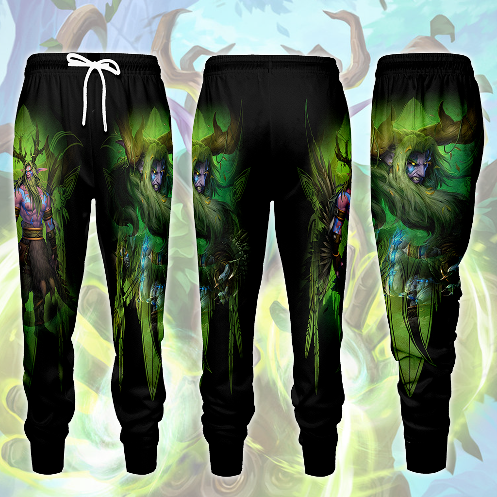 World Of Warcraft Malfurion Stormrage Video Game All Over Printed T-shirt Tank Top Zip Hoodie Pullover Hoodie Hawaiian Shirt Beach Shorts Joggers Joggers