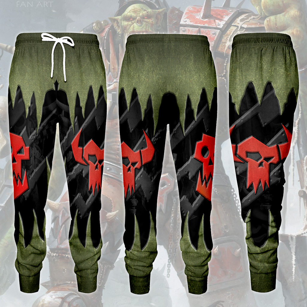Warhammer 40K Ork Battleworn Insignia All Over Printed T-shirt Tank Top Zip Hoodie Pullover Hoodie Hawaiian Shirt Beach Shorts Joggers Joggers
