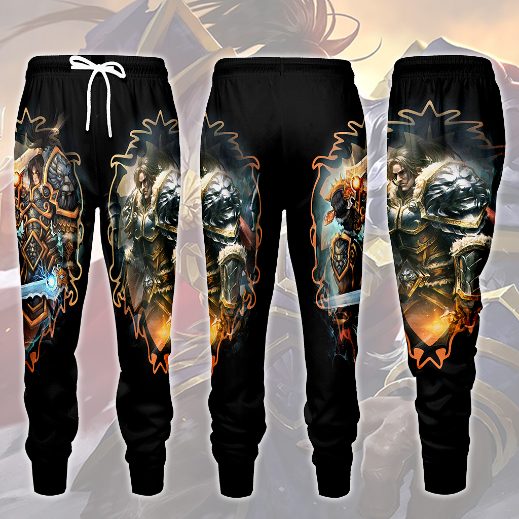 World Of Warcraft Varian Wrynn Video Game All Over Printed T-shirt Tank Top Zip Hoodie Pullover Hoodie Hawaiian Shirt Beach Shorts Joggers Joggers