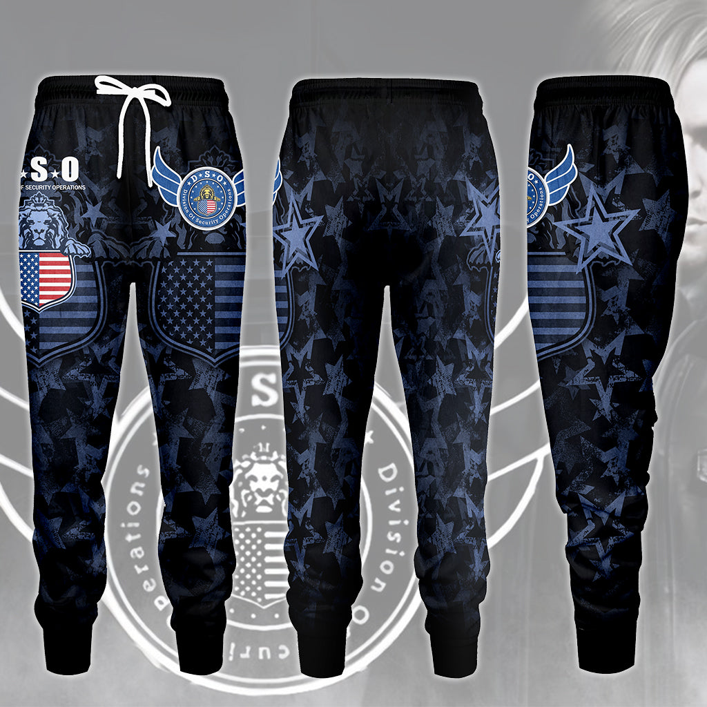 Resident Evil Division of Security Operations (D.S.O.) Video Game All Over Printed T-shirt Tank Top Zip Hoodie Pullover Hoodie Hawaiian Shirt Beach Shorts Joggers