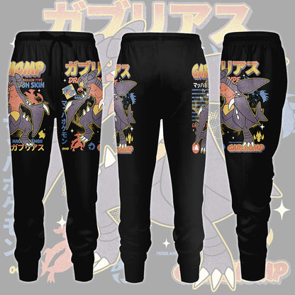 Pokemon Garchomp Video Game All Over Printed T-shirt Tank Top Zip Hoodie Pullover Hoodie Hawaiian Shirt Beach Shorts Joggers