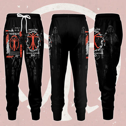Fallout The Institute Video Game All Over Printed T-shirt Tank Top Zip Hoodie Pullover Hoodie Hawaiian Shirt Beach Shorts Joggers