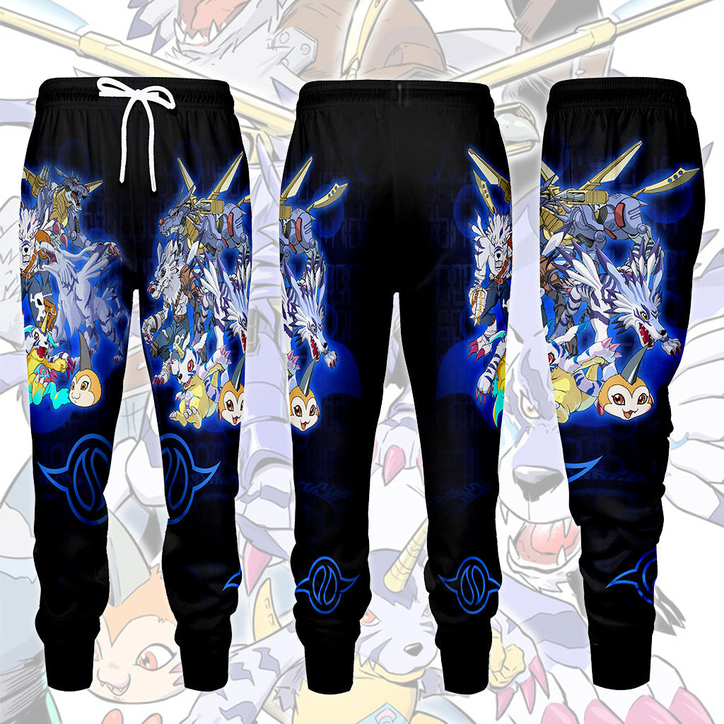 Digimon Gabumon Evolution Video Game All Over Printed T-shirt Tank Top Zip Hoodie Pullover Hoodie Hawaiian Shirt Beach Shorts Joggers Joggers