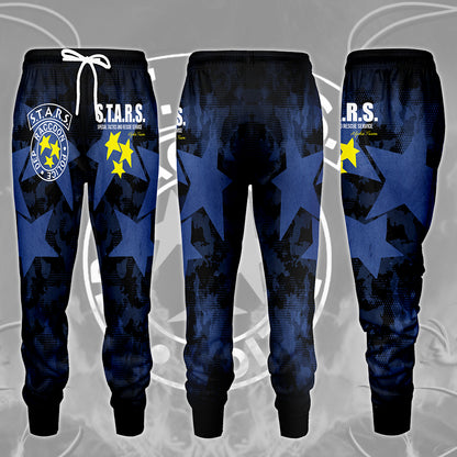 Resident Evil S.T.A.R.S. Alpha Team Video Game All Over Printed T-shirt Tank Top Zip Hoodie Pullover Hoodie Hawaiian Shirt Beach Shorts Joggers