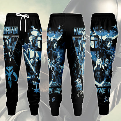Star Wars Mandalorian 'This is the way' Movie Video Game All Over Printed T-shirt Tank Top Zip Hoodie Pullover Hoodie Hawaiian Shirt Beach Shorts Joggers