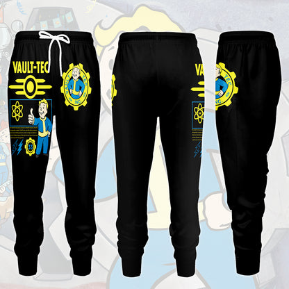 Fallout Vault-Tec Corporation Video Game All Over Printed T-shirt Tank Top Zip Hoodie Pullover Hoodie Hawaiian Shirt Beach Shorts Joggers