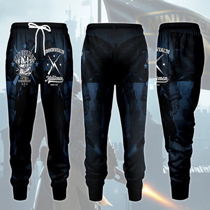 Fallout Commonwealth Minutemen Video Game All Over Printed T-shirt Tank Top Zip Hoodie Pullover Hoodie Hawaiian Shirt Beach Shorts Joggers