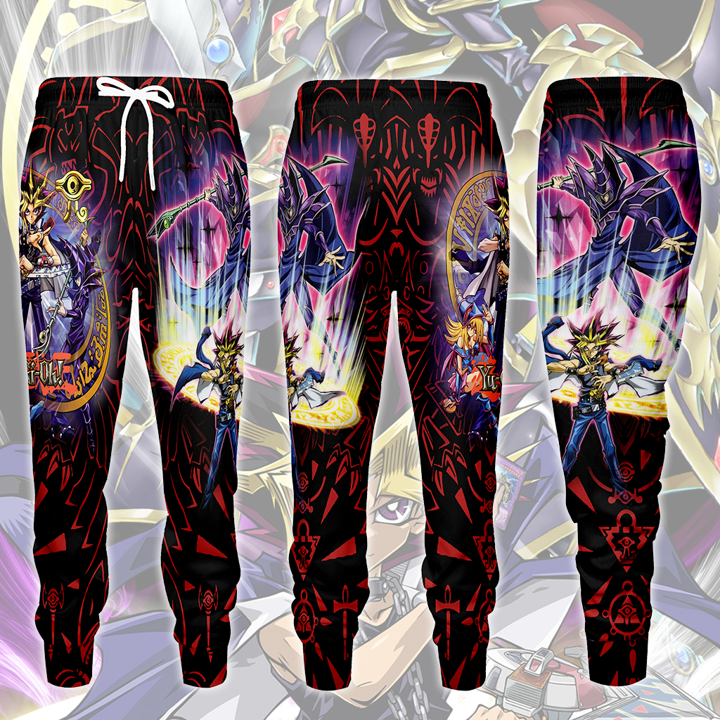 Yu-Gi-Oh! Dark Magician Video Game All Over Printed T-shirt Tank Top Zip Hoodie Pullover Hoodie Hawaiian Shirt Beach Shorts Joggers Joggers