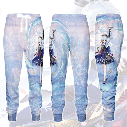 Genshin Impact Ayaka Video Game All Over Printed T-shirt Tank Top Zip Hoodie Pullover Hoodie Hawaiian Shirt Beach Shorts Joggers Joggers