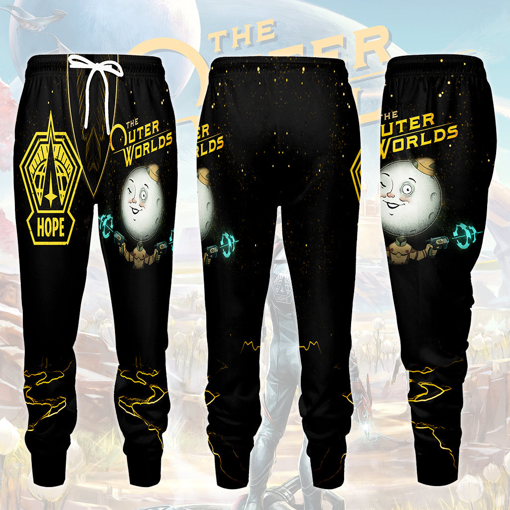 The Outer Worlds Video Game All Over Printed T-shirt Tank Top Zip Hoodie Pullover Hoodie Hawaiian Shirt Beach Shorts Joggers Joggers