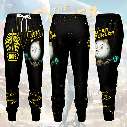 The Outer Worlds Video Game All Over Printed T-shirt Tank Top Zip Hoodie Pullover Hoodie Hawaiian Shirt Beach Shorts Joggers Joggers