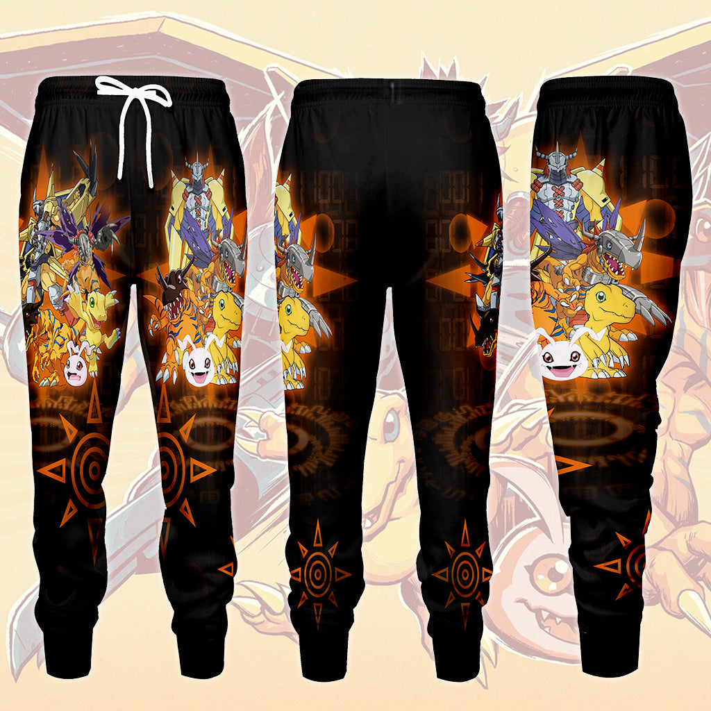 Digimon Agumon Evolution Video Game All Over Printed T-shirt Tank Top Zip Hoodie Pullover Hoodie Hawaiian Shirt Beach Shorts Joggers Joggers