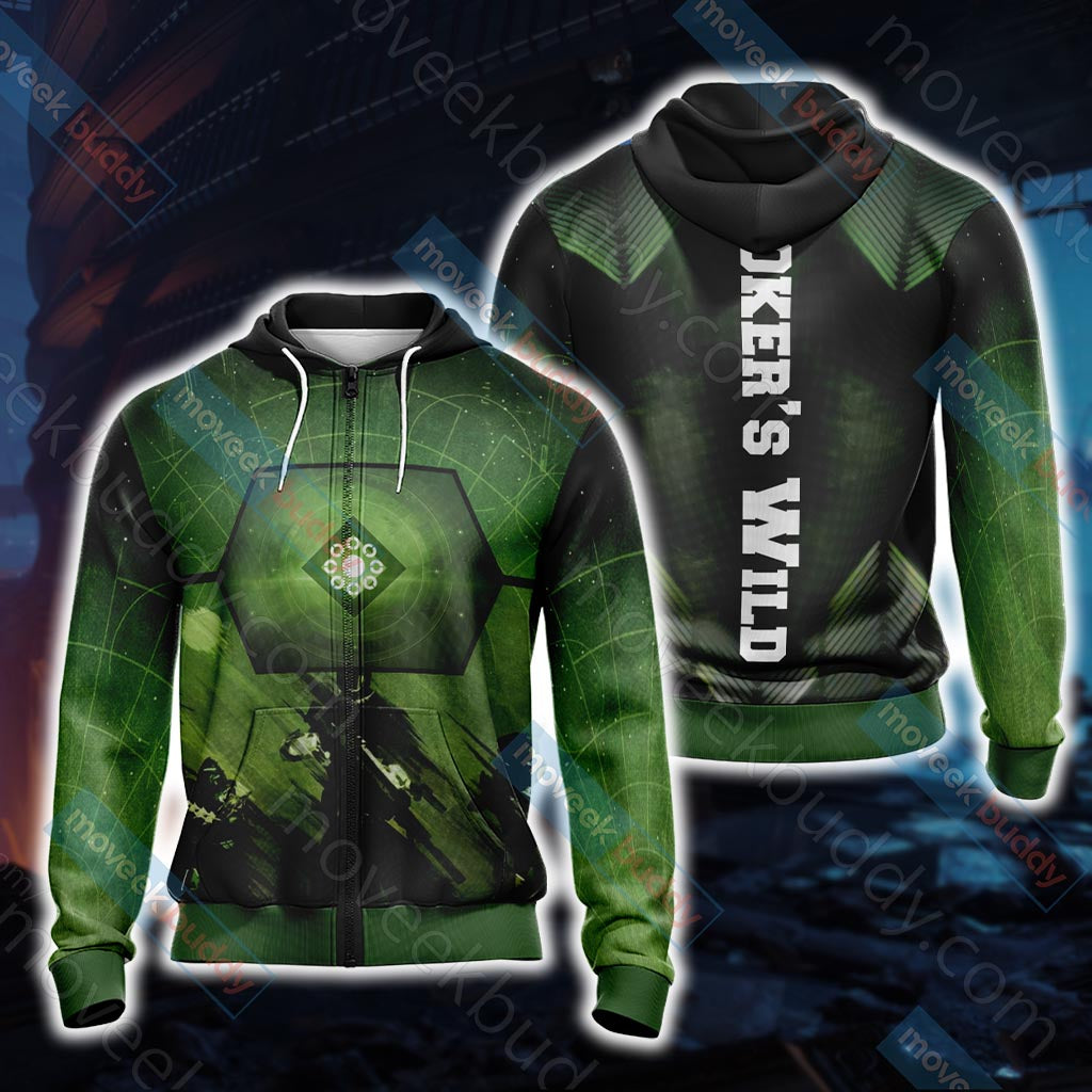 Destiny 2: Forsaken - Joker’s Wild Unisex 3D T-shirt Zip Hoodie
