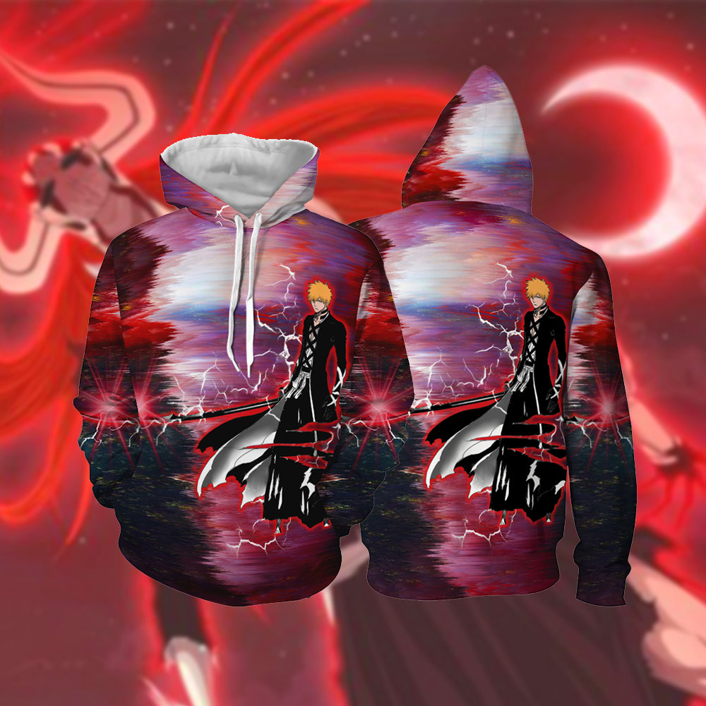 Bleach Ichigo Kurosaki (Kurosaki Vasto Lorde) Unisex 3D T-shirt Hoodie