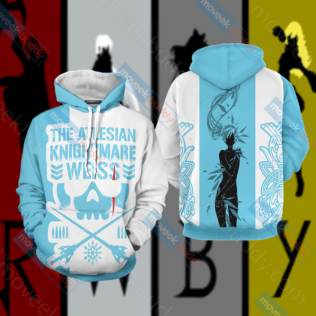 RWBY Weiss The Atlesian Knightmare 3D Hoodie S  