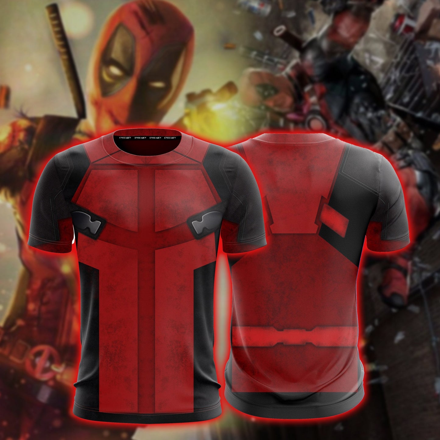 Deadpool Cosplay Unisex 3D T-shirt T-shirt