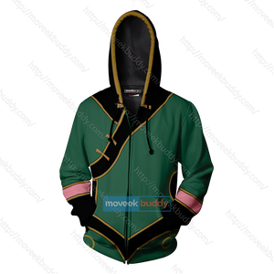 RWBY Team JNPR Lie Ren Cosplay Zip Up Hoodie   