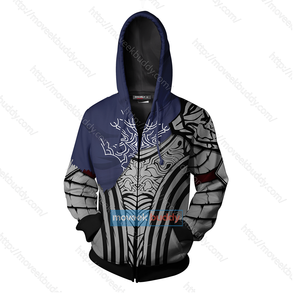 Dark Souls Knight Artorias Cosplay Zip Up Hoodie Jacket