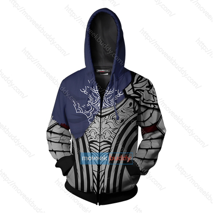 Dark Souls Knight Artorias Cosplay Zip Up Hoodie Jacket