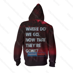 Where Do We Go Now That They're Gone Marvel Zip Up Hoodie Jacket   