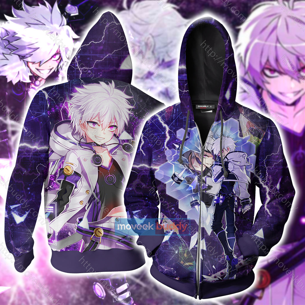Elsword Add Cosplay New Zip Up Hoodie Jacket 5XL