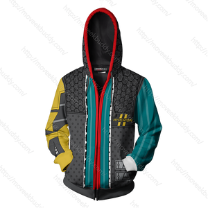 Borderlands Rhys Cosplay Zip Up Hoodie Jacket   