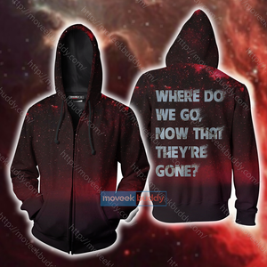 Where Do We Go Now That They're Gone Marvel Zip Up Hoodie Jacket XS  